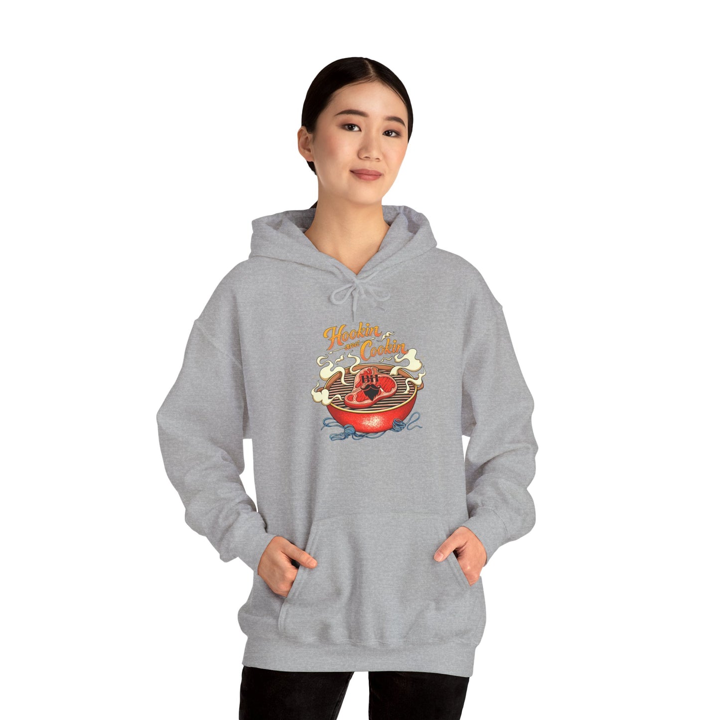 Hoodie — 'Hoosier Cooker' Retro Chili Pot Graphic Pullover