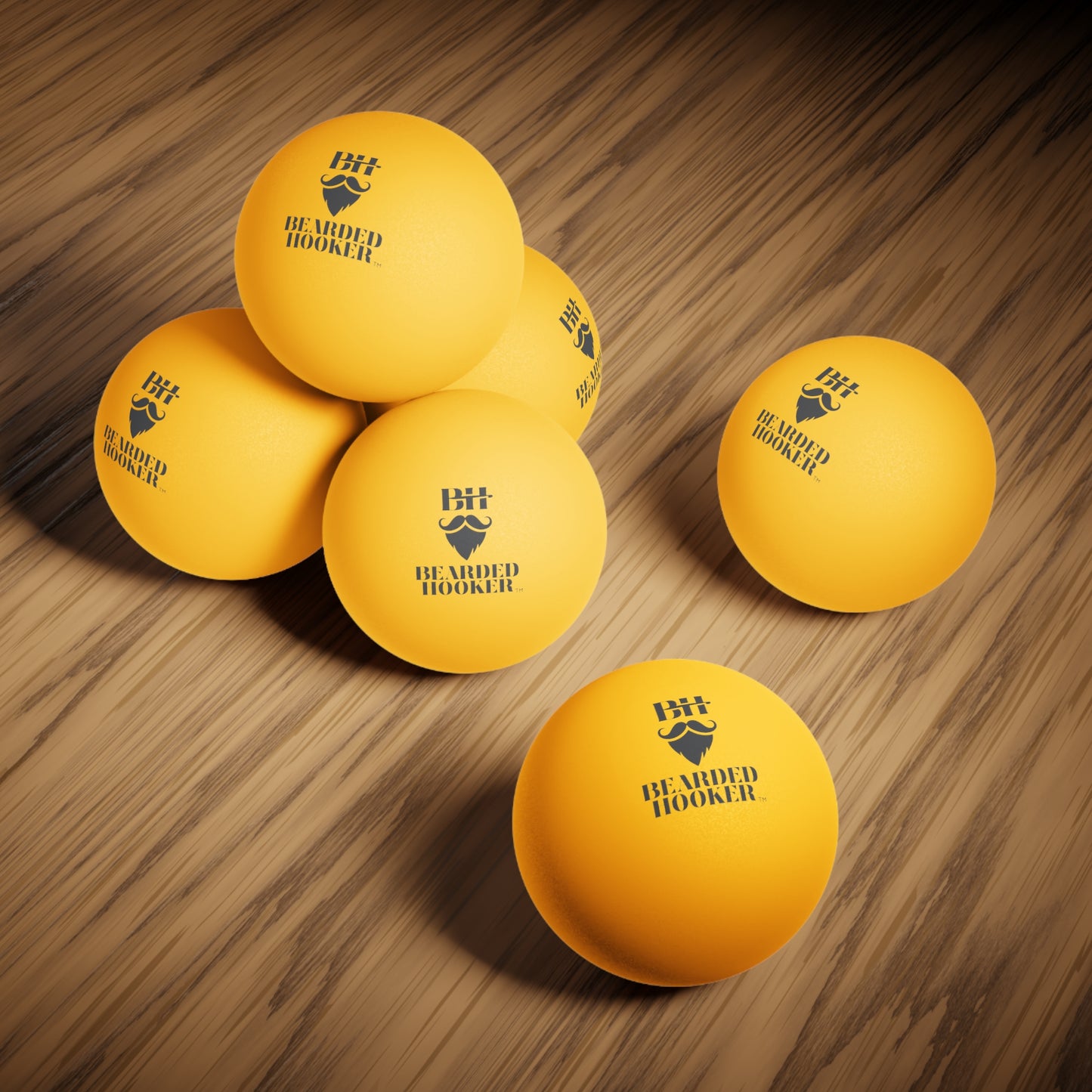 Bearded Hooker Ping Pong Balls — 6-Pack / Just need 12 red plastic cups to go with them.