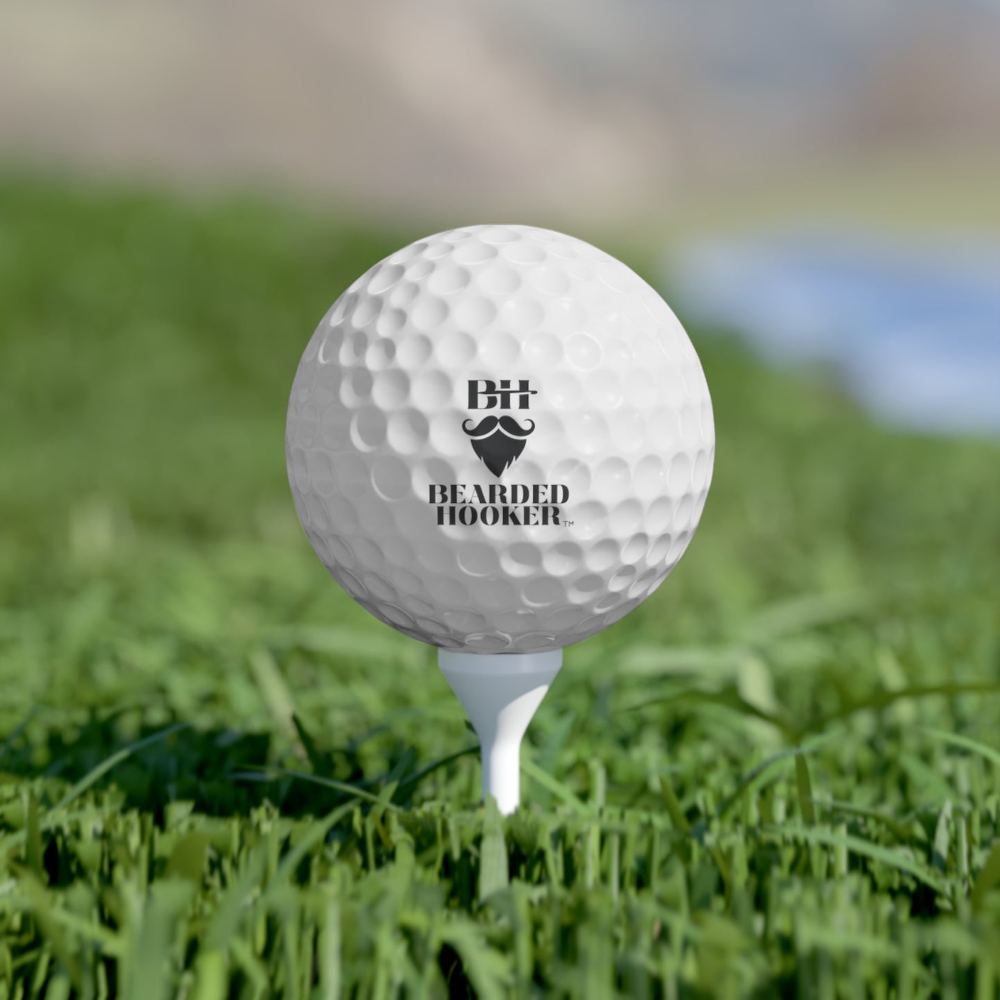 Golf Balls, 6pcs / Support the beard on the links