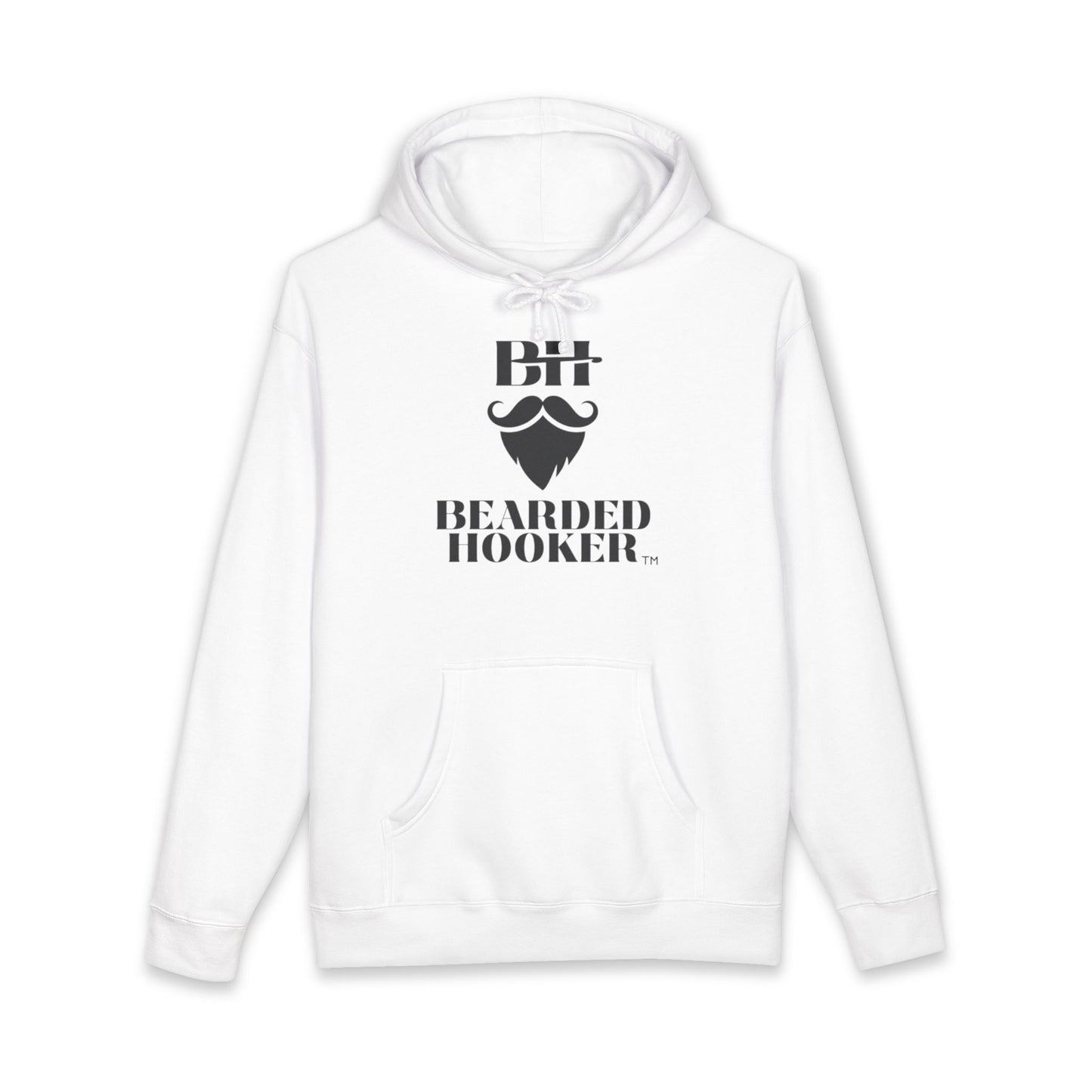 Bearded Hooker Hoodie — Graphic Beard Logo Pullover