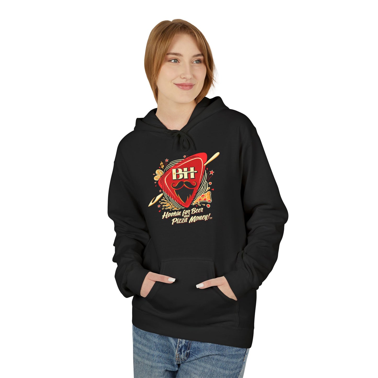 Guitar Pick Graphic Hoodie — "Play On" Music Lover Pullover