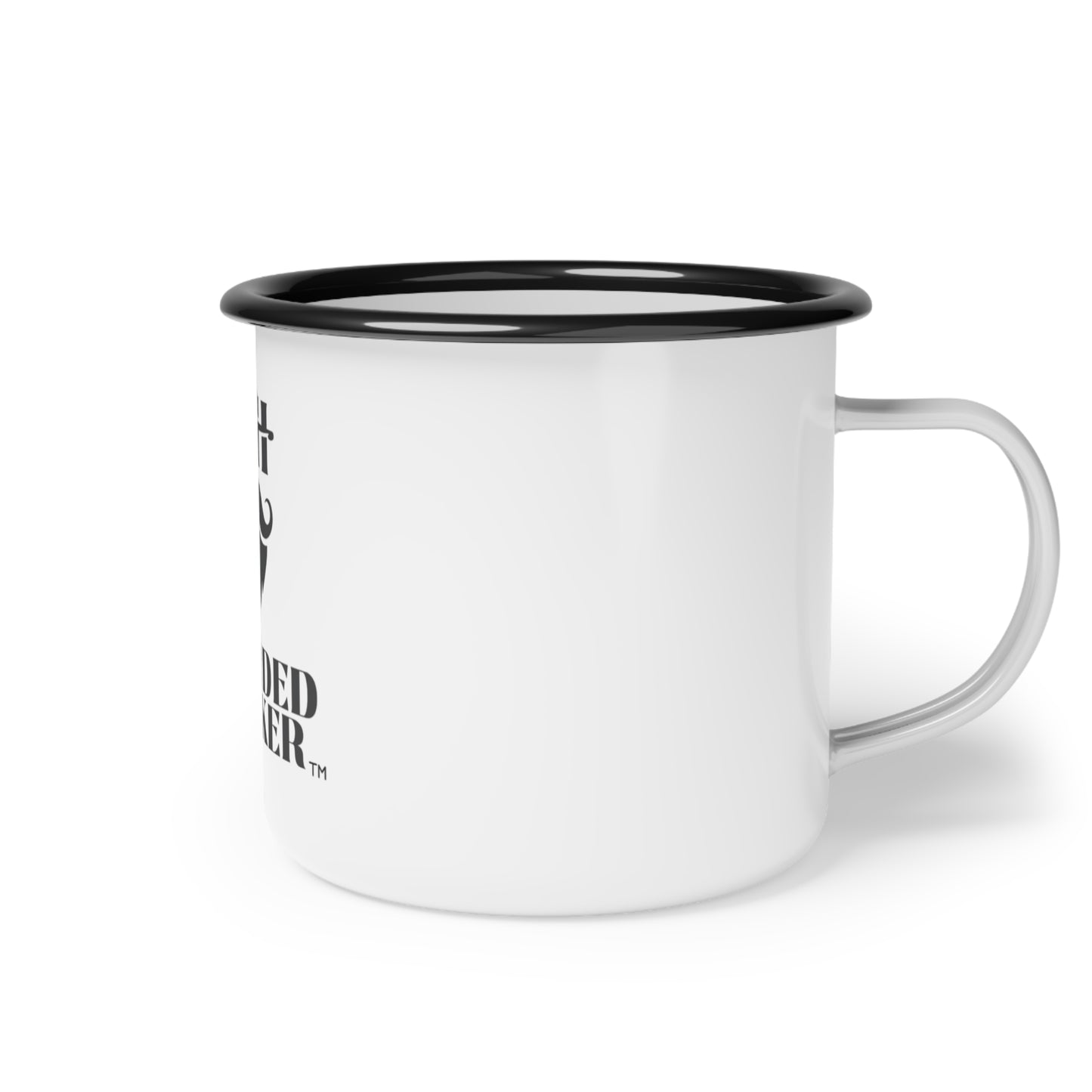 Enamel Camp Cup — 'Bearded Hooker' Logo Camping Mug