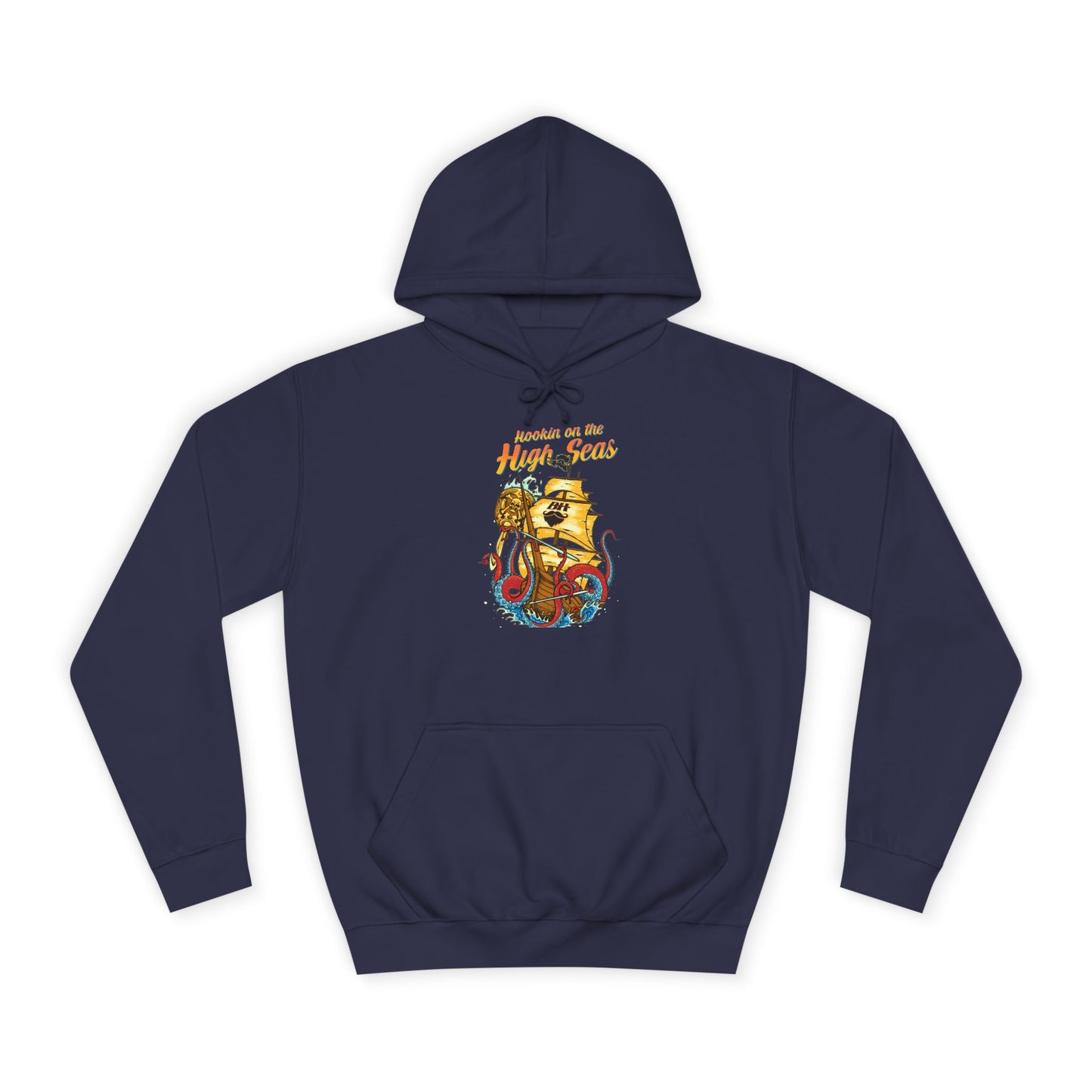 College Hoodie — Golden Retro Lion Crest "Keepin' It Real"