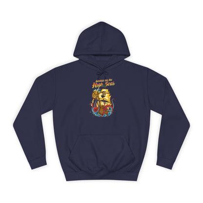 College Hoodie — Golden Retro Lion Crest "Keepin' It Real"