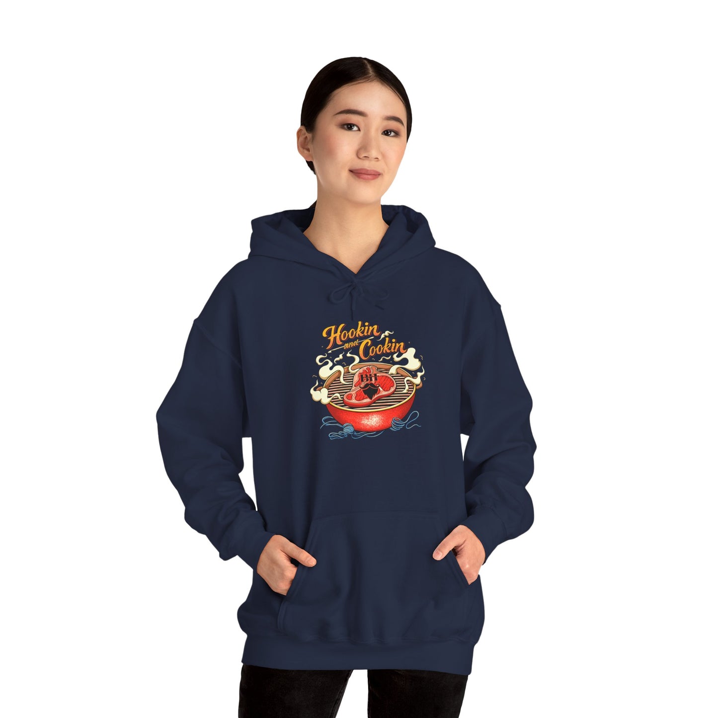 Hoodie — 'Hoosier Cooker' Retro Chili Pot Graphic Pullover