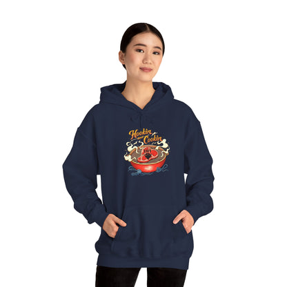 Hoodie — 'Hoosier Cooker' Retro Chili Pot Graphic Pullover