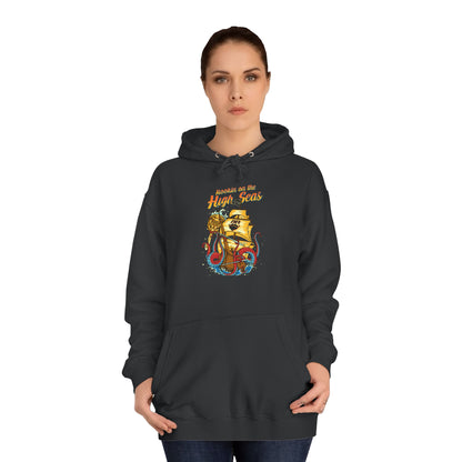 College Hoodie — Golden Retro Lion Crest "Keepin' It Real"