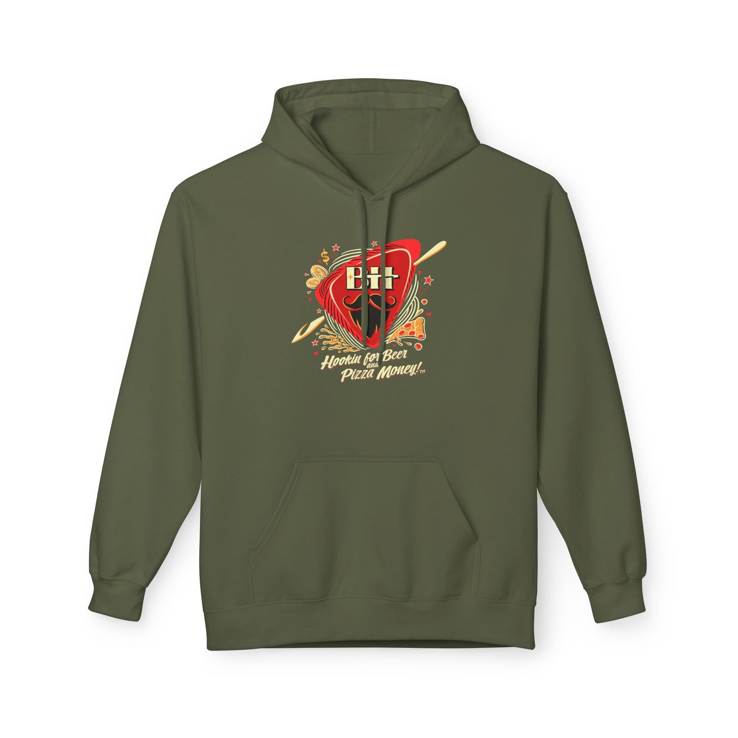 Guitar Pick Graphic Hoodie — "Play On" Music Lover Pullover