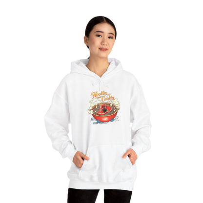 Hoodie — 'Hoosier Cooker' Retro Chili Pot Graphic Pullover