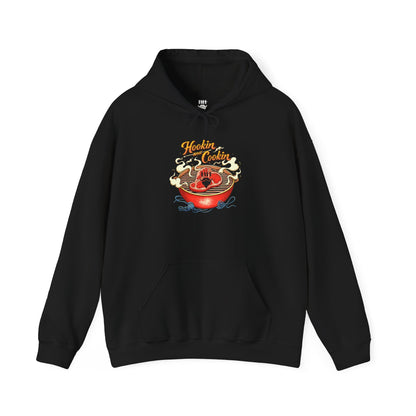 Hoodie — 'Hoosier Cooker' Retro Chili Pot Graphic Pullover