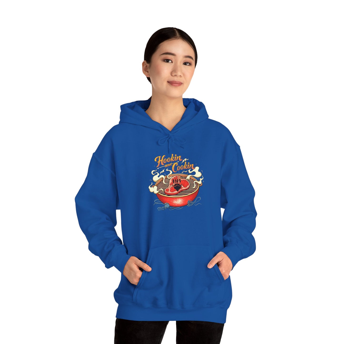 Hoodie — 'Hoosier Cooker' Retro Chili Pot Graphic Pullover