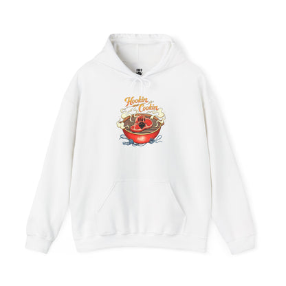 Hoodie — 'Hoosier Cooker' Retro Chili Pot Graphic Pullover
