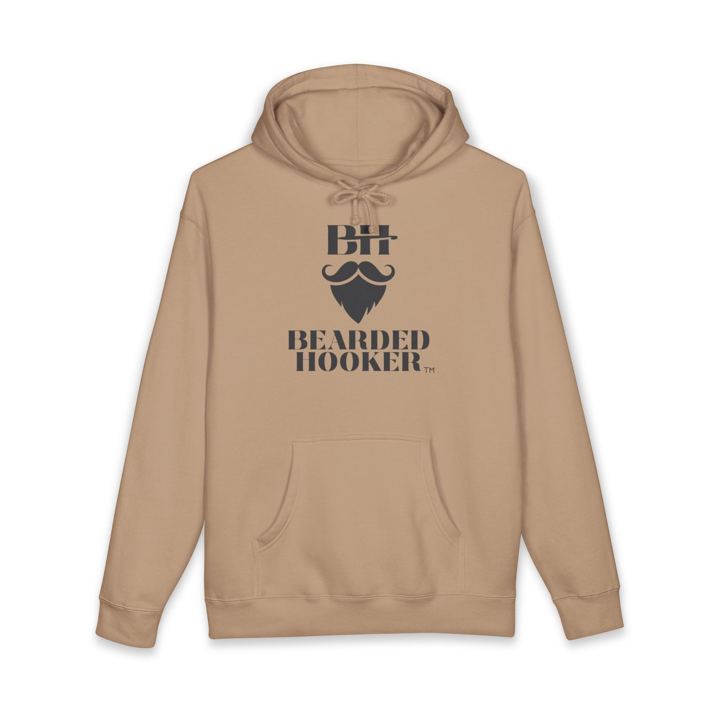Bearded Hooker Hoodie — Graphic Beard Logo Pullover