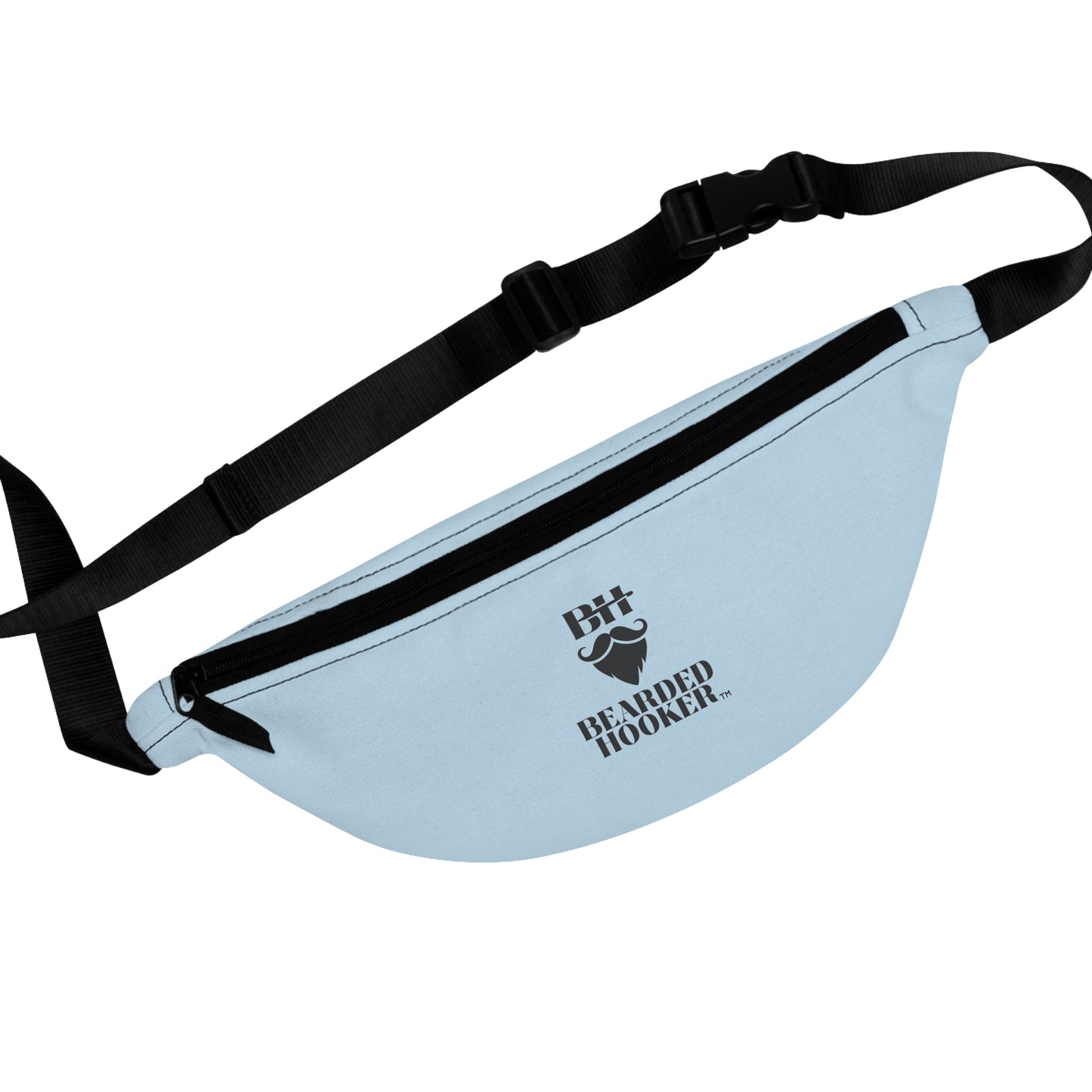 Fanny Pack — Bearded Hooker Logo Light Blue Waist Bag