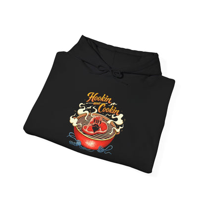 Hoodie — 'Hoosier Cooker' Retro Chili Pot Graphic Pullover