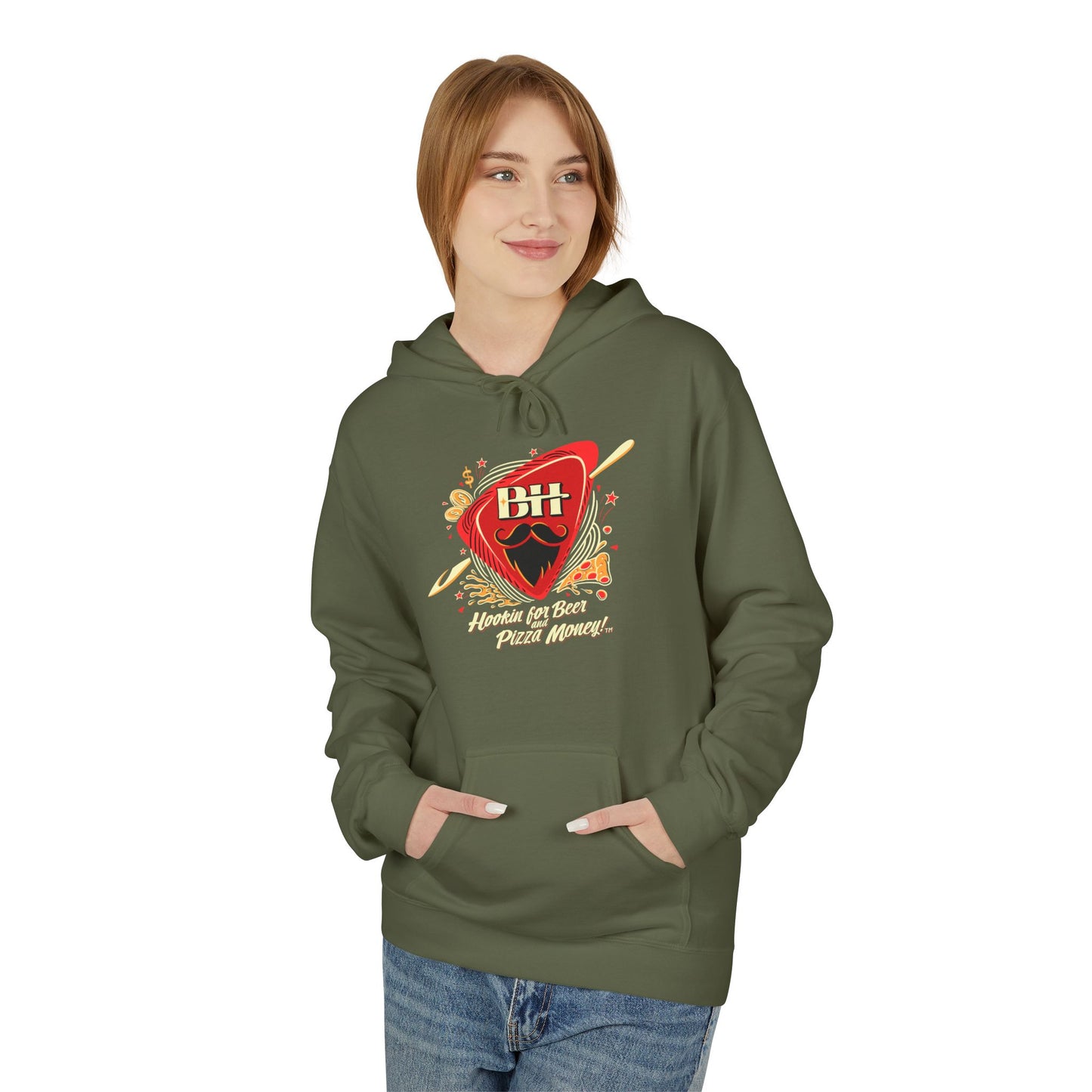 Guitar Pick Graphic Hoodie — "Play On" Music Lover Pullover