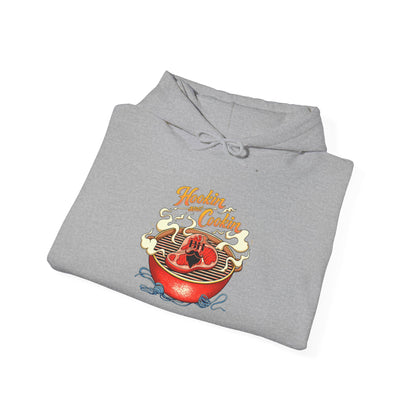 Hoodie — 'Hoosier Cooker' Retro Chili Pot Graphic Pullover