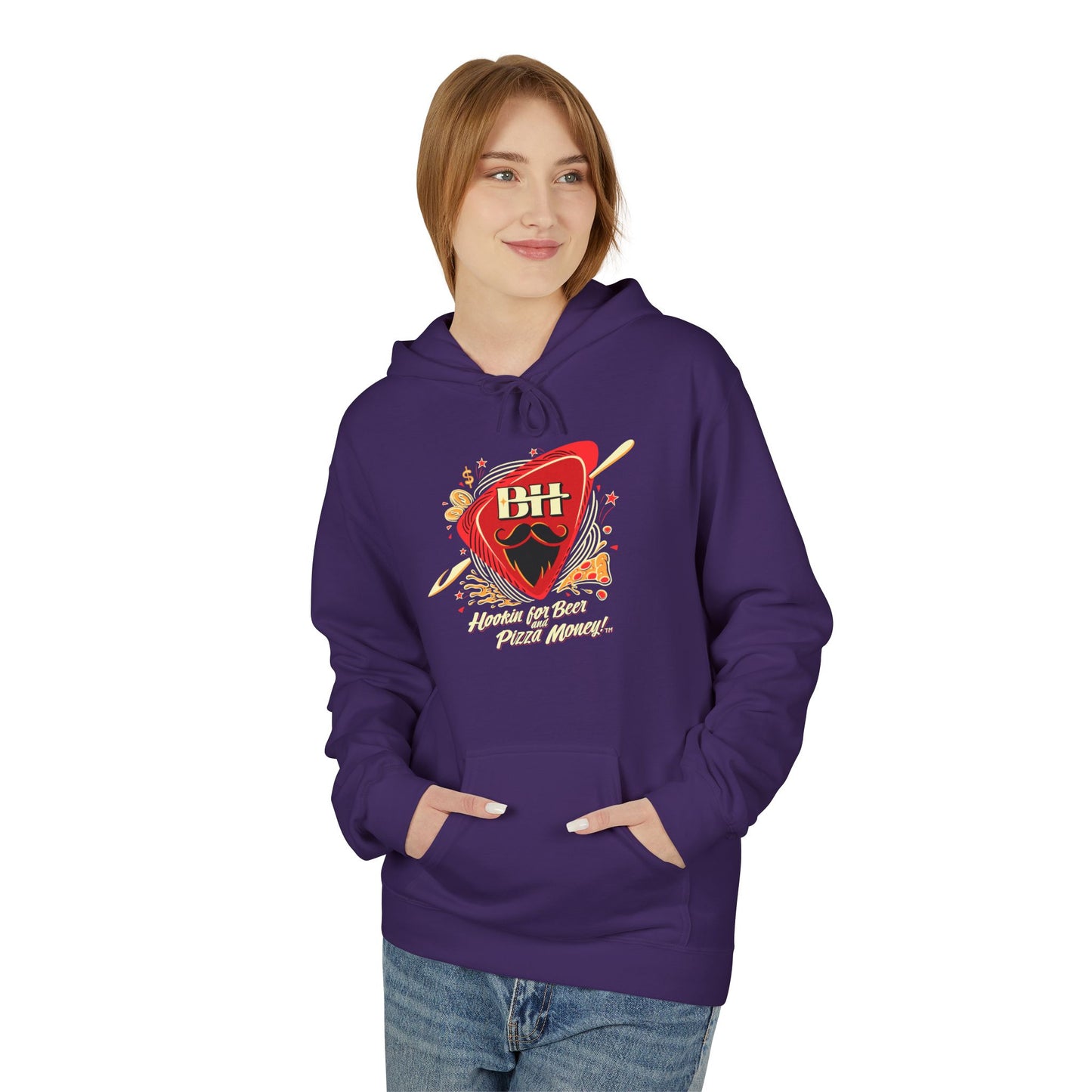 Guitar Pick Graphic Hoodie — "Play On" Music Lover Pullover
