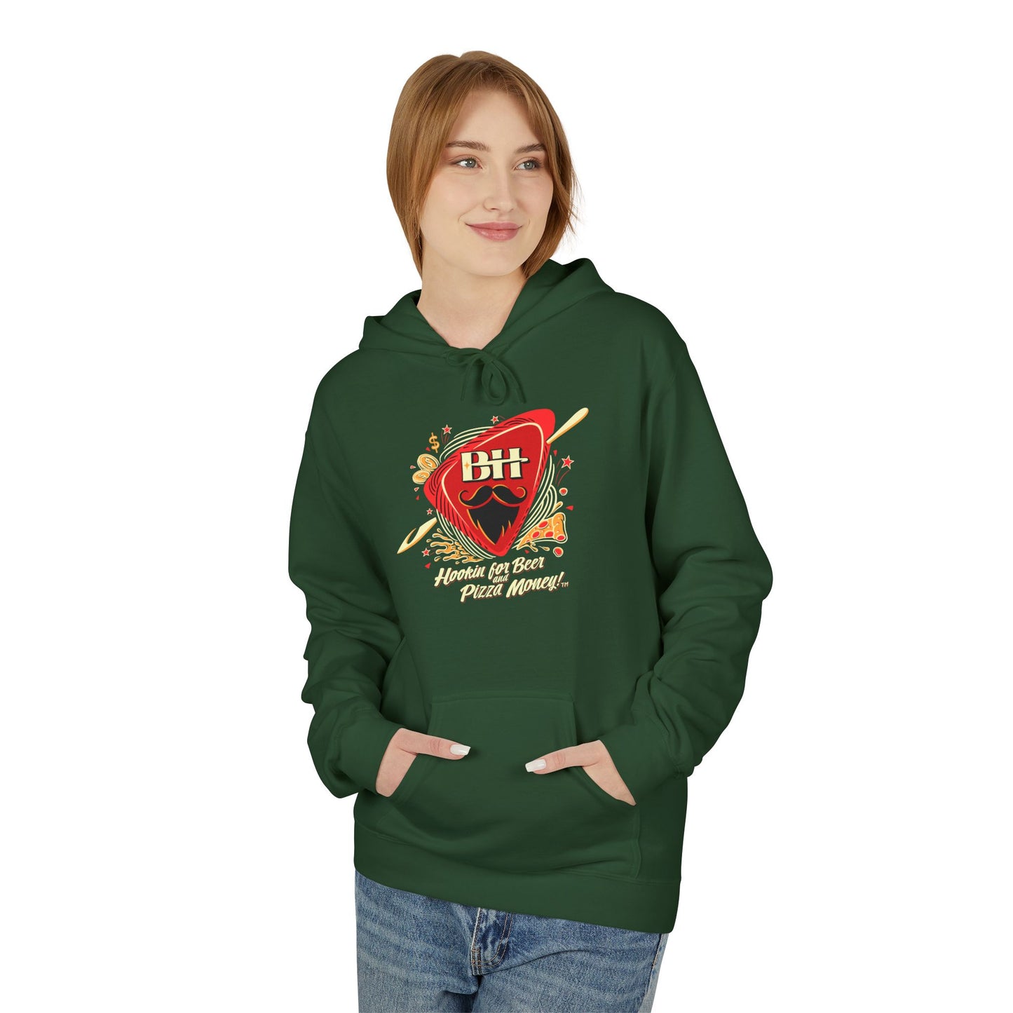 Guitar Pick Graphic Hoodie — "Play On" Music Lover Pullover