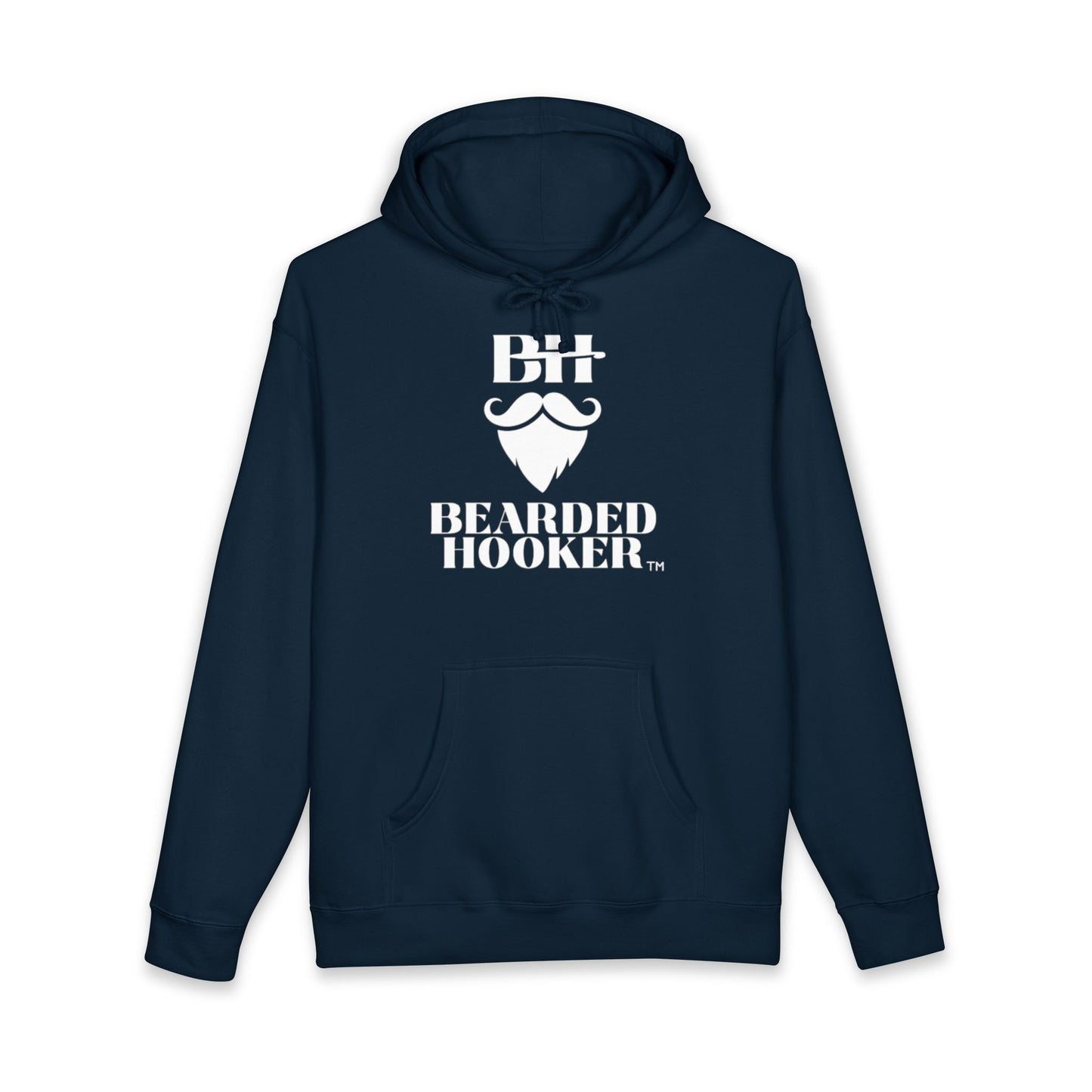 Bearded Hooker Hoodie — Graphic Beard Logo Pullover