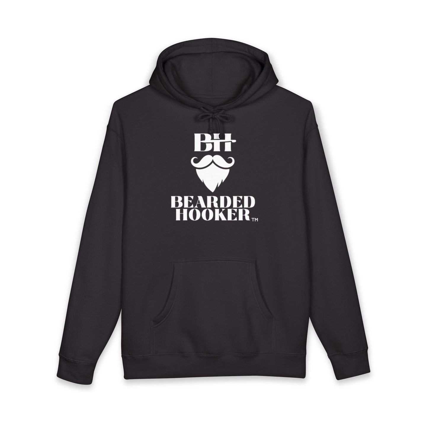 Bearded Hooker Hoodie — Graphic Beard Logo Pullover