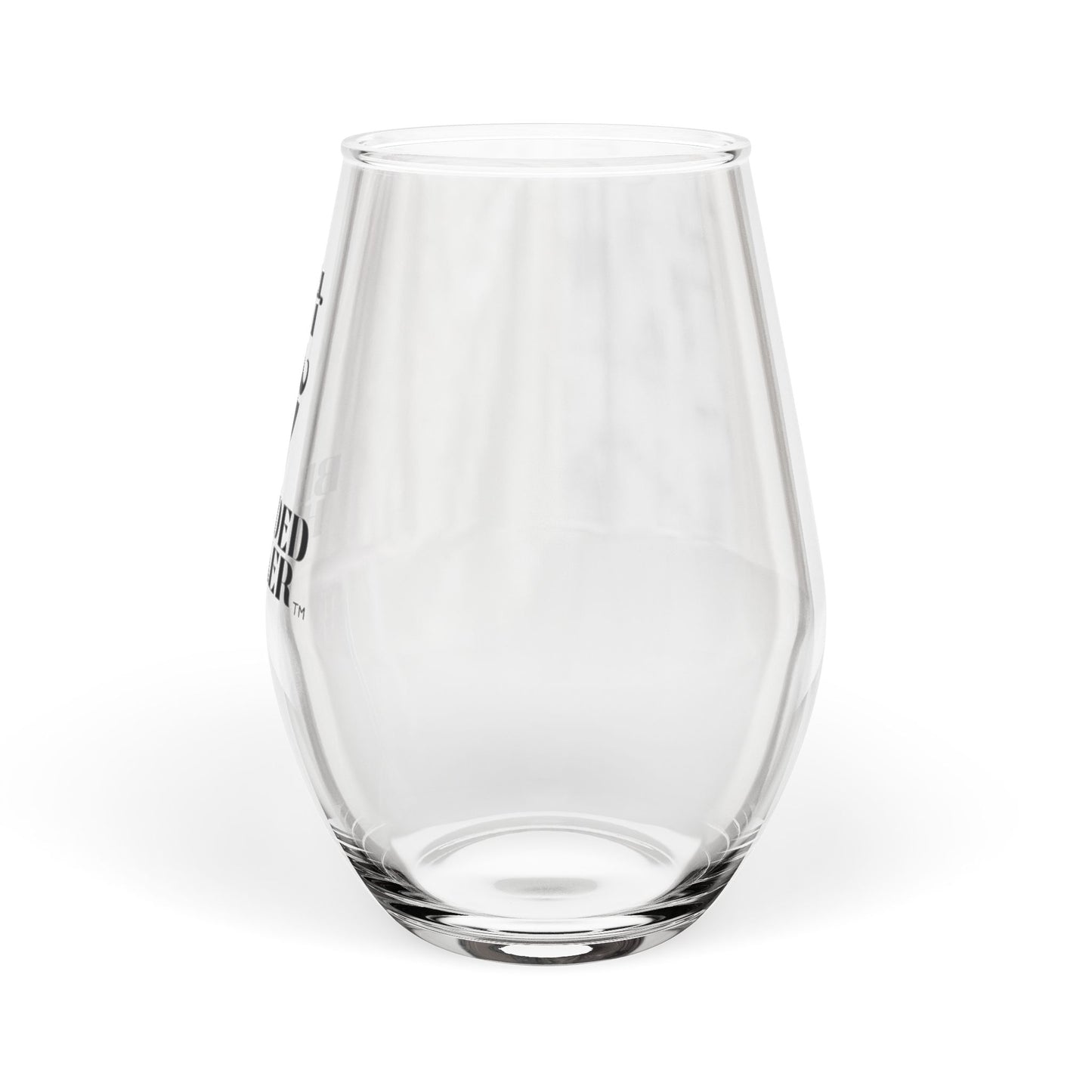 Bearded Hooker Stemless Wine Glass / Be bearded and be classy!!!