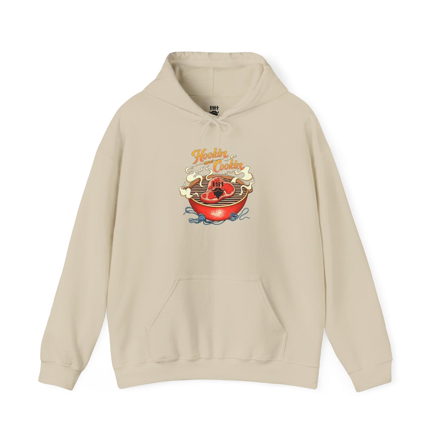 Hoodie — 'Hoosier Cooker' Retro Chili Pot Graphic Pullover