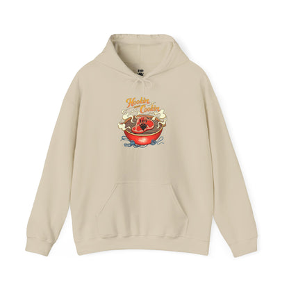 Hoodie — 'Hoosier Cooker' Retro Chili Pot Graphic Pullover