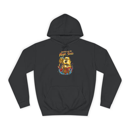 College Hoodie — Golden Retro Lion Crest "Keepin' It Real"