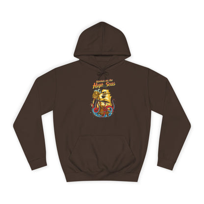 College Hoodie — Golden Retro Lion Crest "Keepin' It Real"